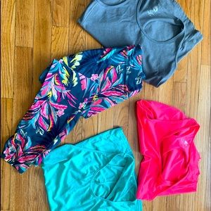 Workout leggings and tanks set